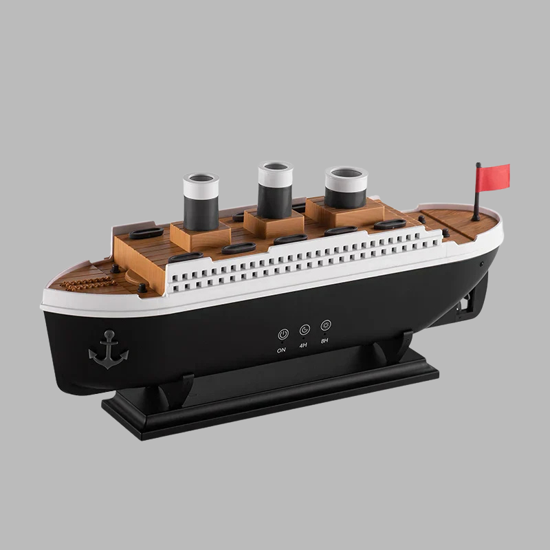 Luksuriøs elektrisk aromaterapi-luftfugter – elegant havinspireret skibsdesign